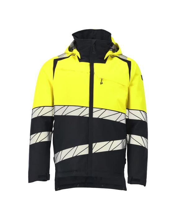 Winterjacke ACCELERATE SAFE schwarzblau/hi-vis gelb