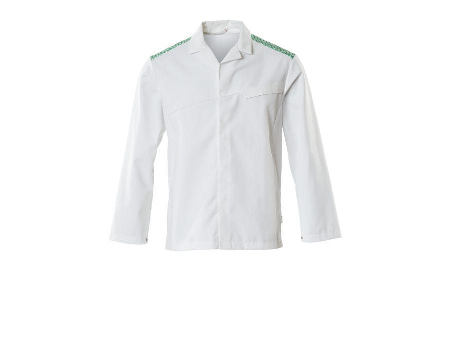 Jacke FOOD & CARE weiss/grasgrün