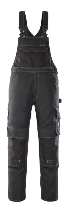 Latzhose mit Knietaschen HARDWEAR schwarz