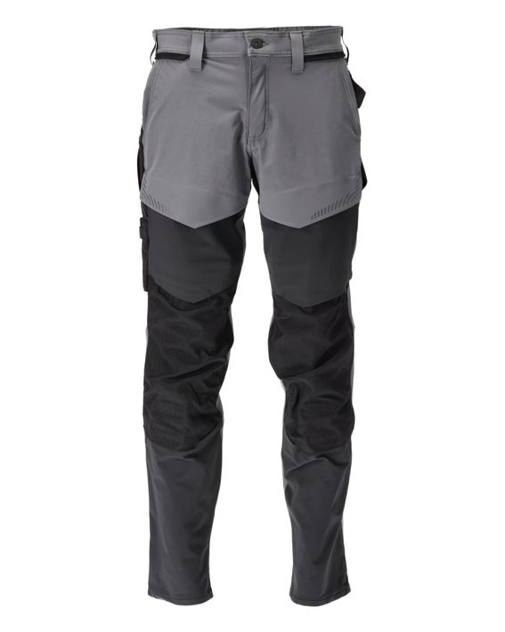 Hose mit Knietaschen CUSTOMIZED anthrazitgrau/schwarz
