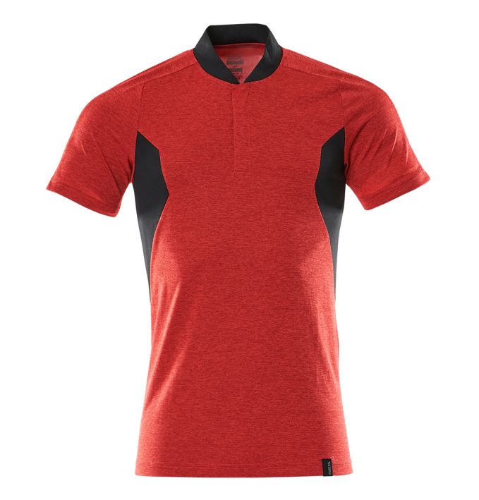 Polo-Shirt ACCELERATE verkehrsrot/schwarz
