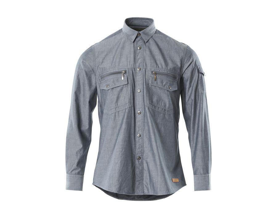 Hemd CROSSOVER gewaschener dunkler denim