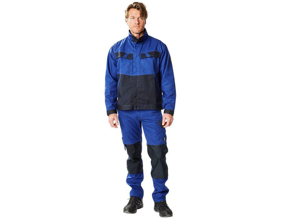 Hose mit Knietaschen LIGHT kornblau/schwarzblau
