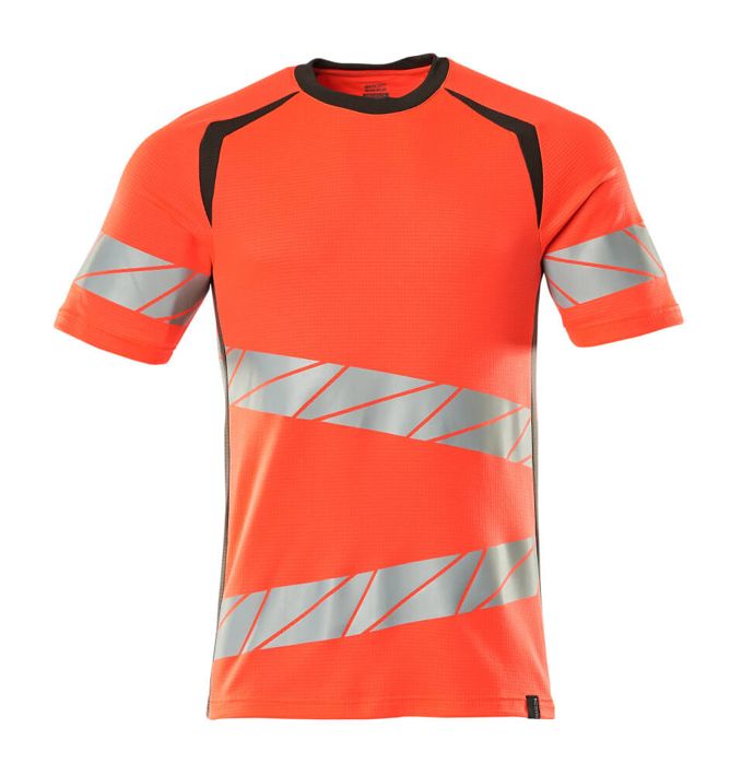 T-Shirt ACCELERATE SAFE hi-vis rot/dunkelanthrazit