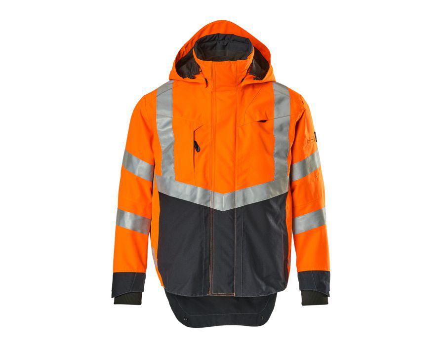Hard Shell Jacke SAFE SUPREME hi-vis orange/schwarzblau