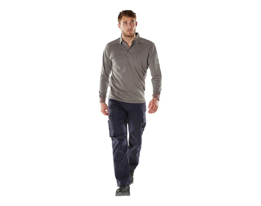 Polo-Sweatshirt FRONTLINE hellanthrazit