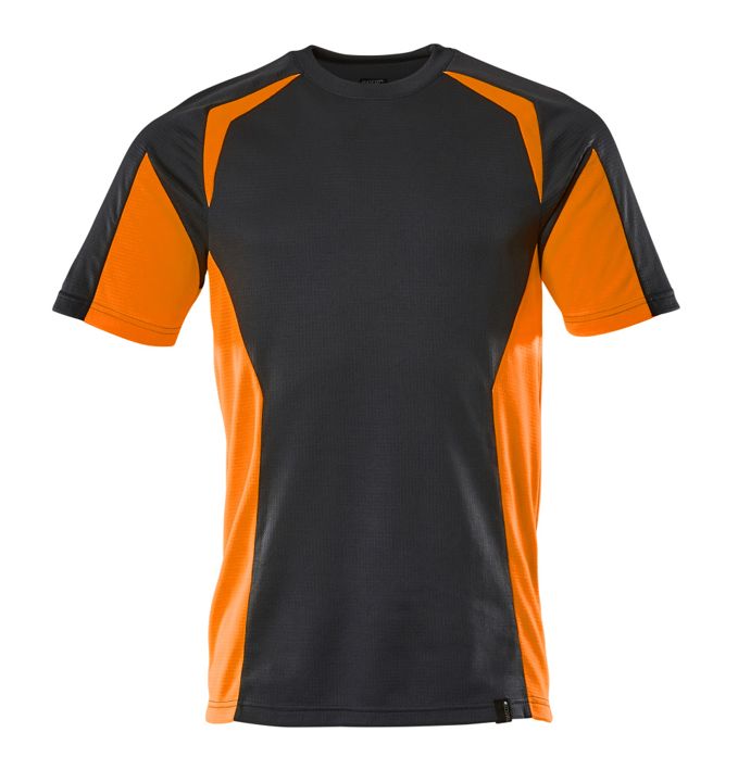 T-Shirt ACCELERATE SAFE schwarzblau/hi-vis orange