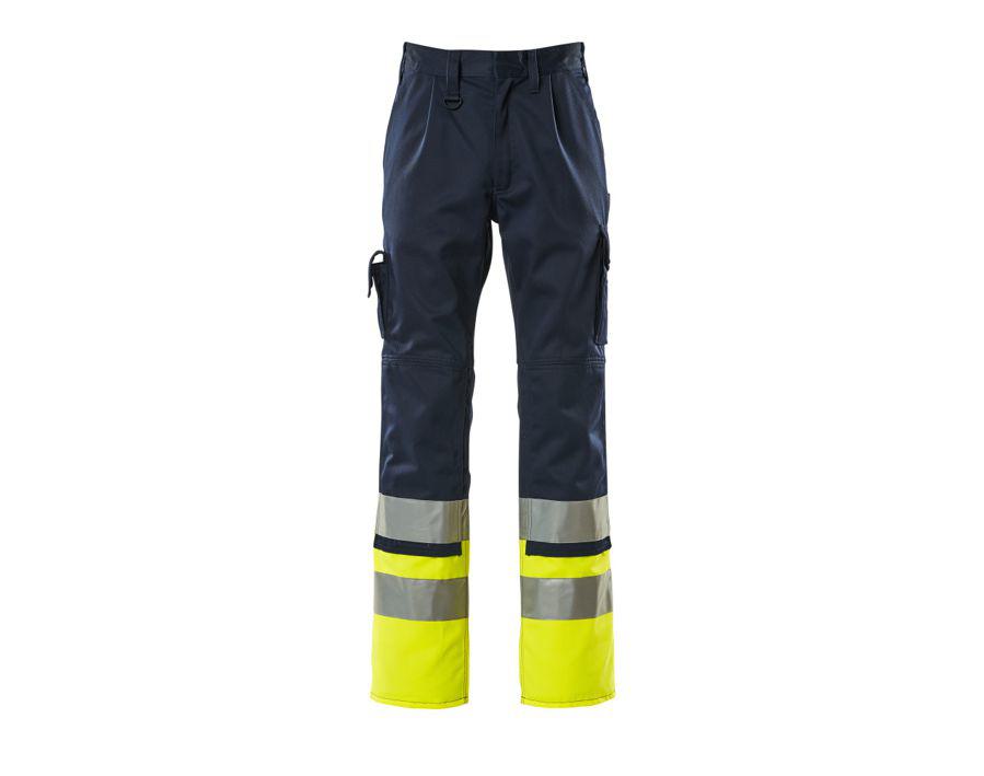 Hose mit Knietaschen SAFE COMPETE marine/hi-vis gelb