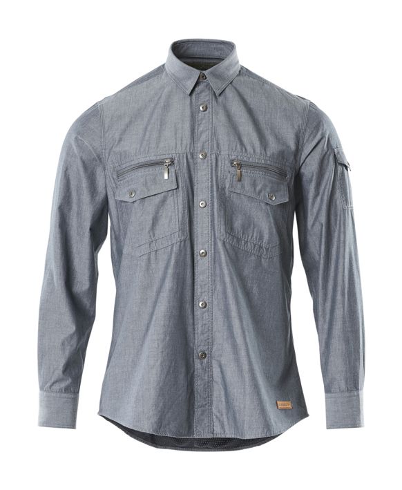 Hemd CROSSOVER gewaschener dunkler denim