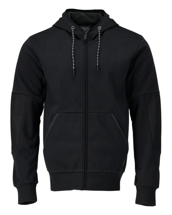 Kapuzensweatshirt mit Reißverschluss CUSTOMIZED schwarz