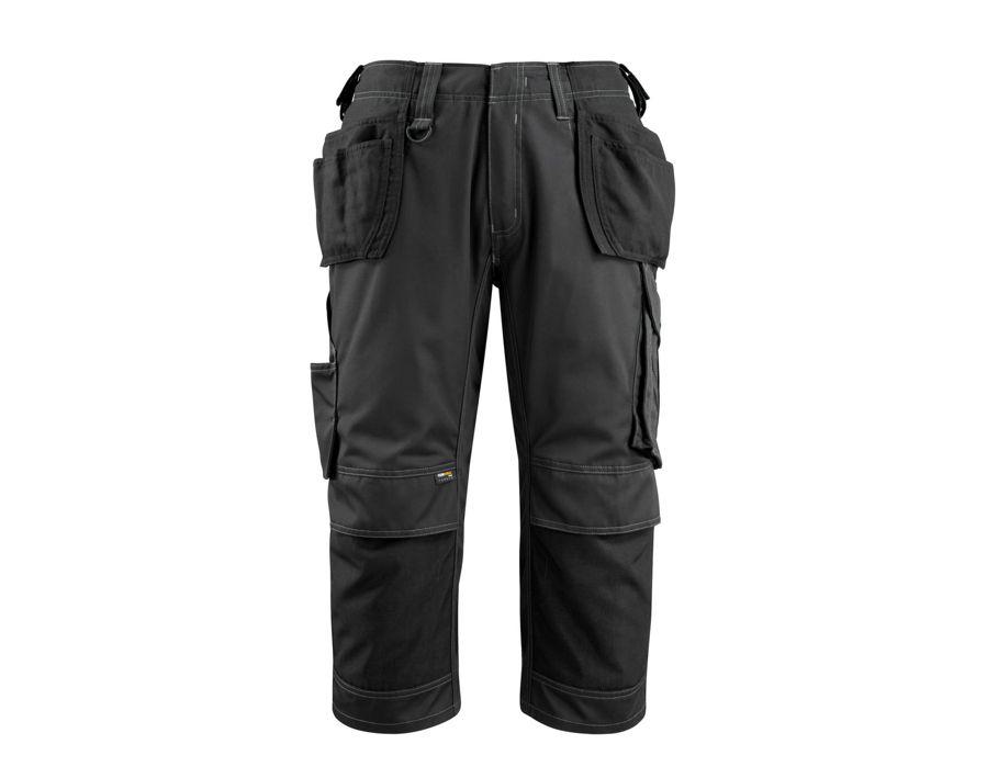 Dreiviertel-Hose mit Hängetaschen UNIQUE schwarz
