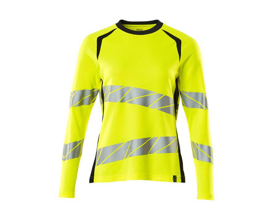 T-Shirt, Langarm ACCELERATE SAFE hi-vis gelb/schwarzblau