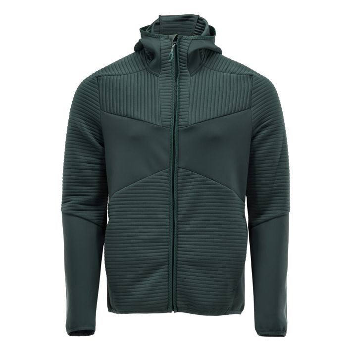 Fleece Kapuzensweatshirt mit Reißverschluss CUSTOMIZED waldgrün