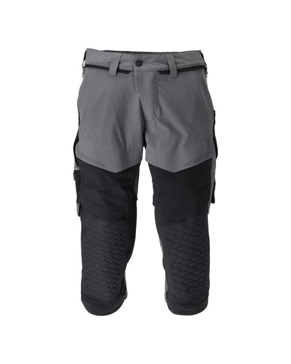 Dreiviertel-Hose mit Knietaschen CUSTOMIZED anthrazitgrau/schwarz