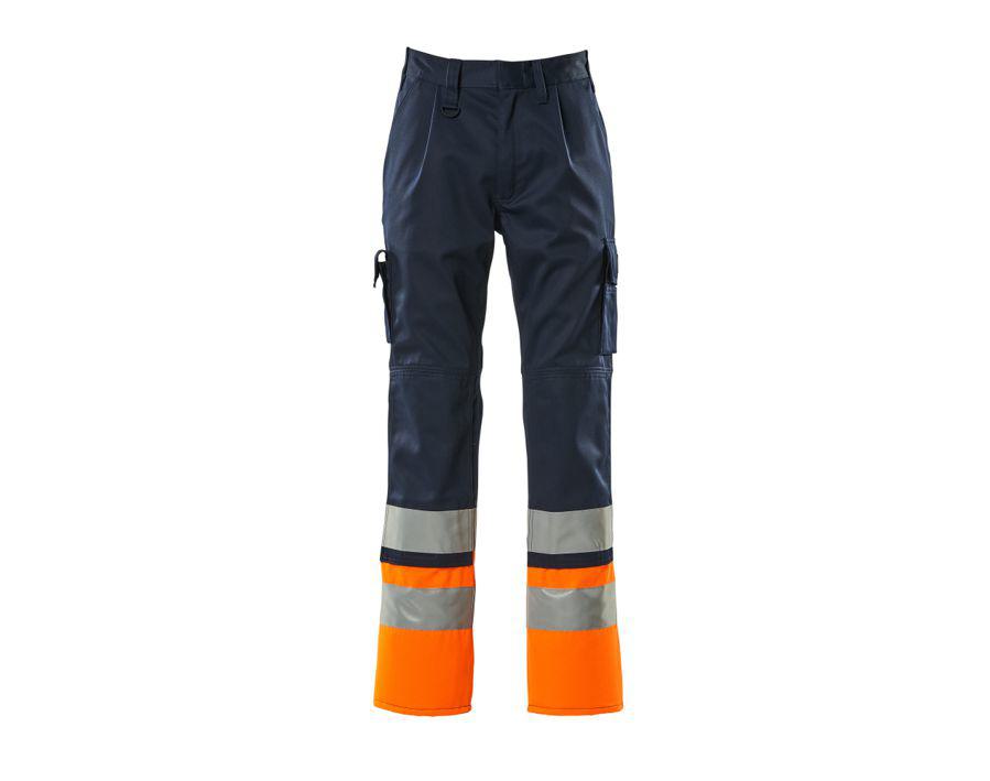 Hose mit Knietaschen SAFE COMPETE navy/hi-vis orange