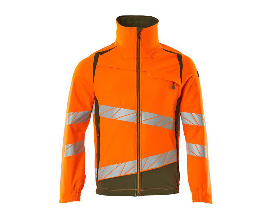Jacke ACCELERATE SAFE hi-vis orange/moosgrün