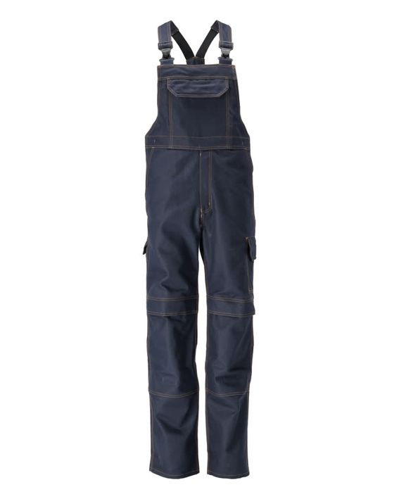 Latzhose mit Knietaschen MULTISAFE schwarzblau