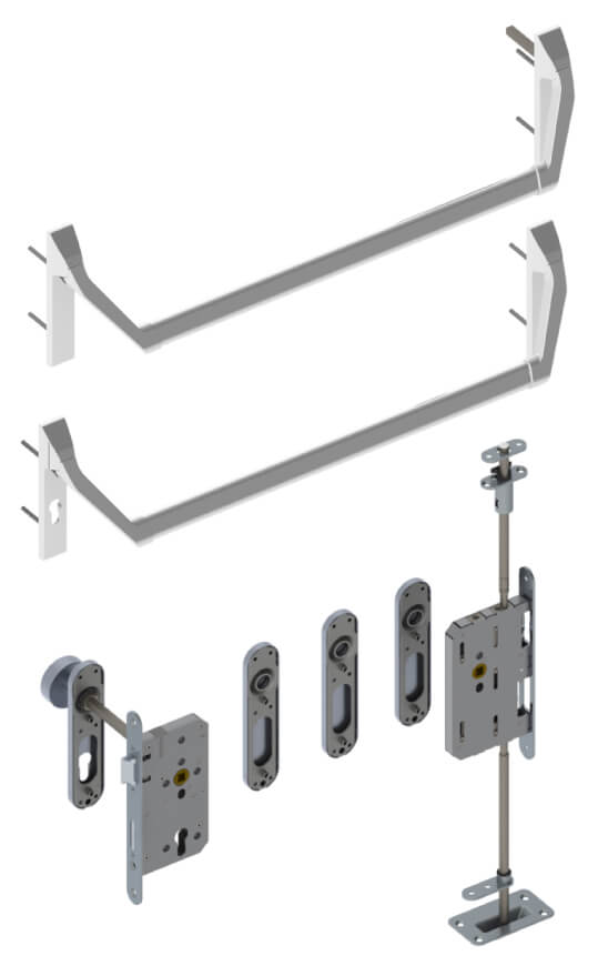 Fluchtürset 2-flg. 