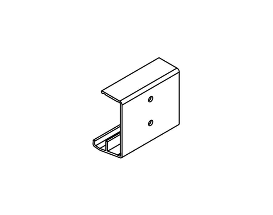 Clip-Teil für Holzblende Hawa Combino 65 H IS (alle 700 - 800 mm)  
