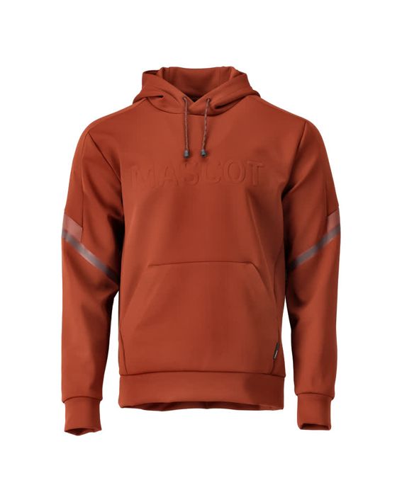 Fleece Kapuzensweatshirt CUSTOMIZED Herbstrot
