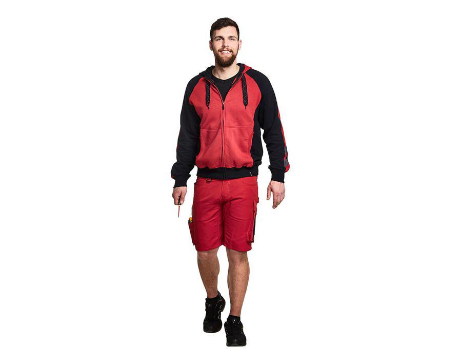 Kapuzensweatshirt mit Reißverschluss UNIQUE dunkelanthrazit/schwarz