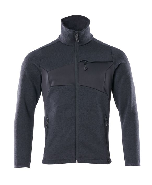 Strickpullover mit Reißverschluss ACCELERATE schwarzblau