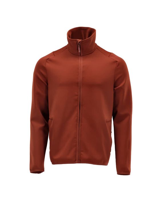 Fleecepullover mit Reißverschluss CUSTOMIZED Herbstrot