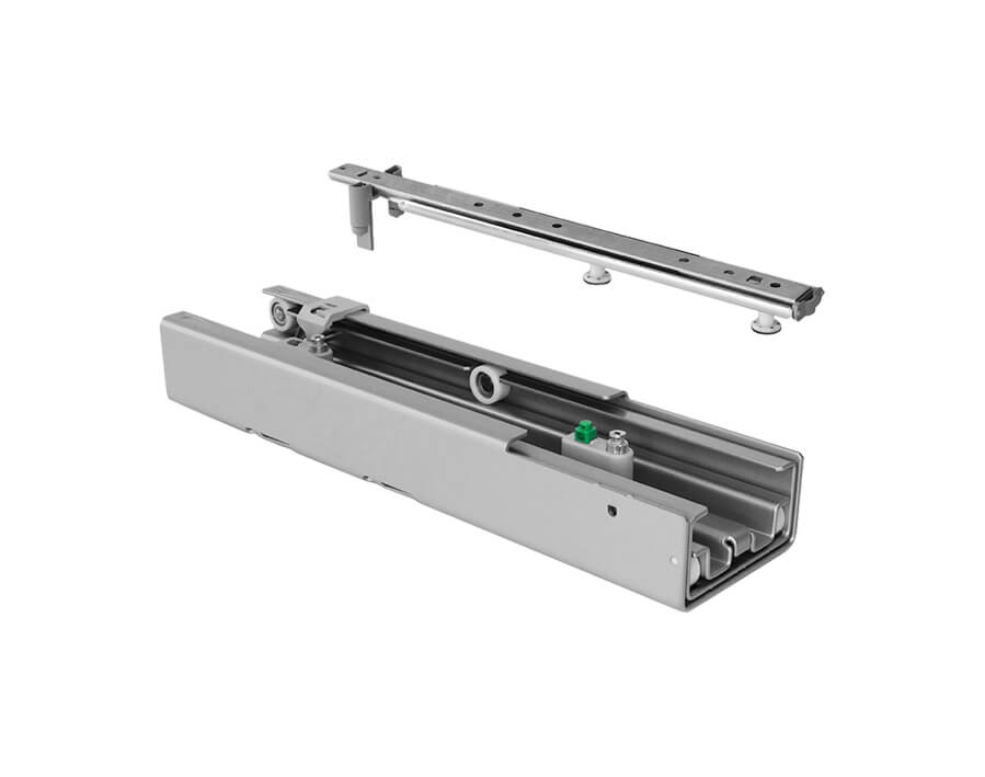 Vollauszug mit niedriger Bauhöhe Dispensa 90° ClickFixx