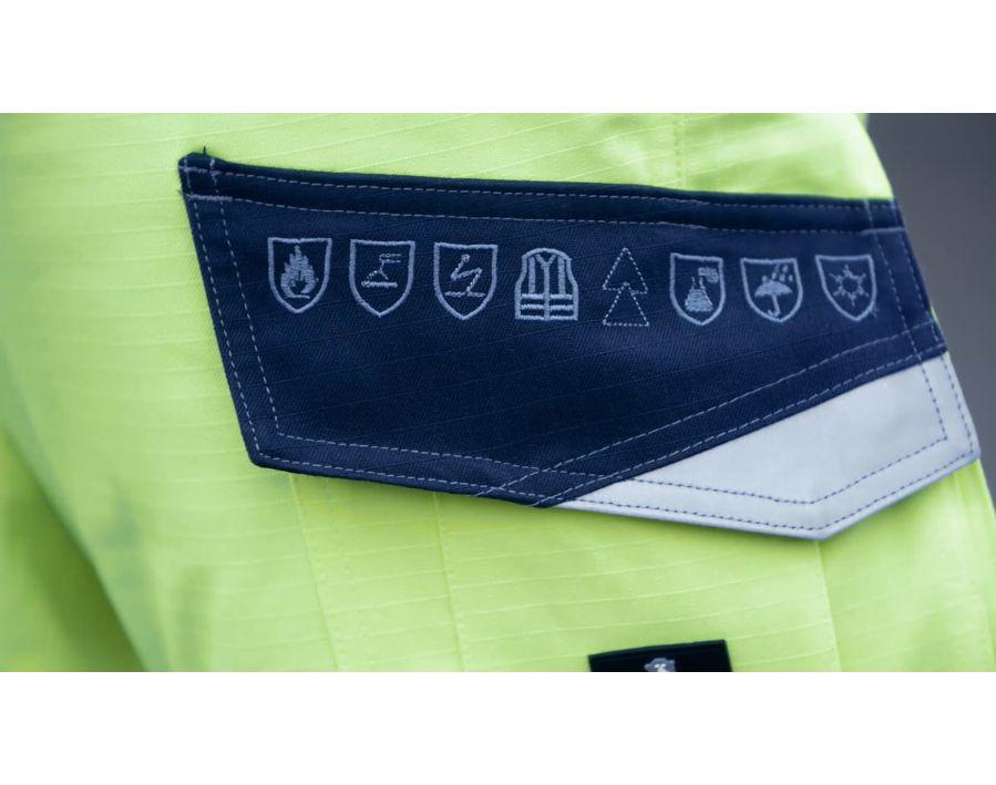 Winterhose MULTISAFE hi-vis gelb/schwarzblau