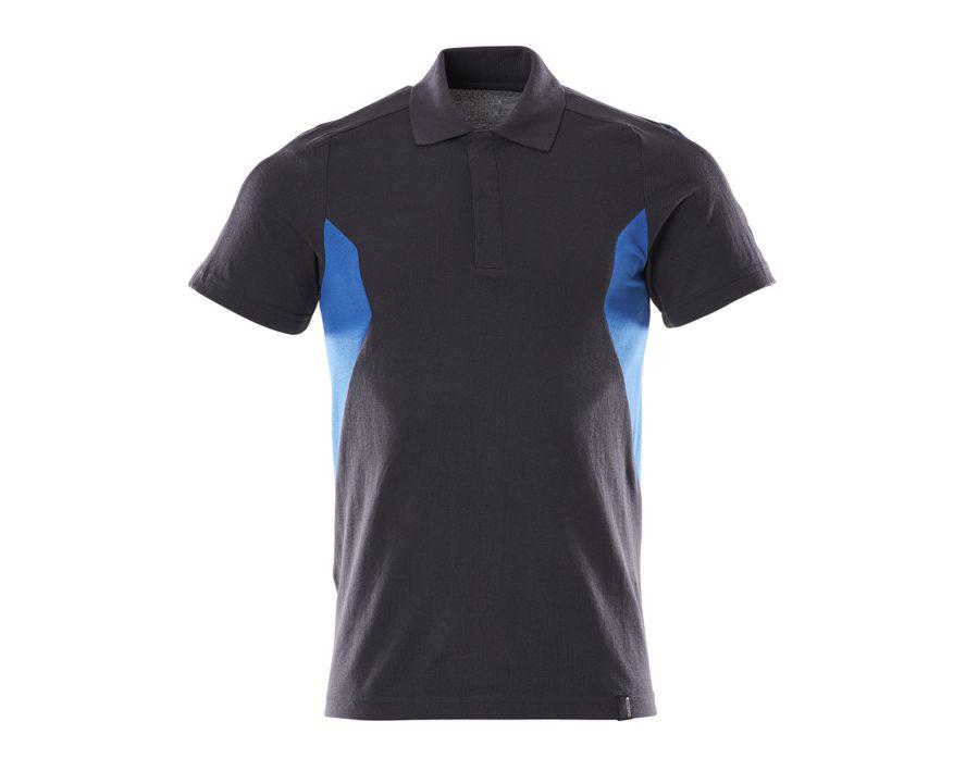 Polo-Shirt ACCELERATE schwarzblau/azurblau