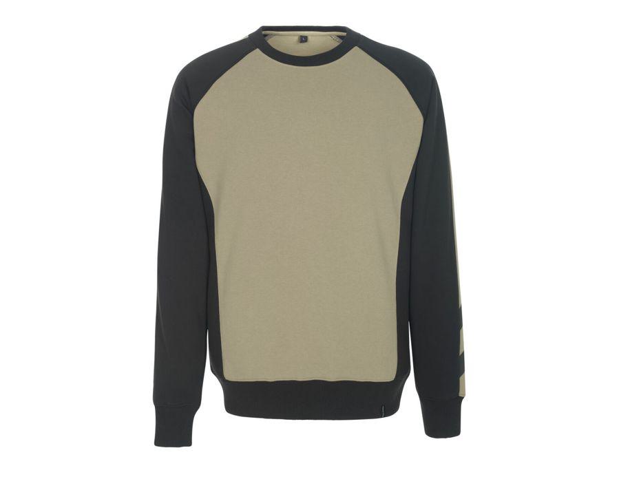 Sweatshirt UNIQUE hellkhaki/schwarz