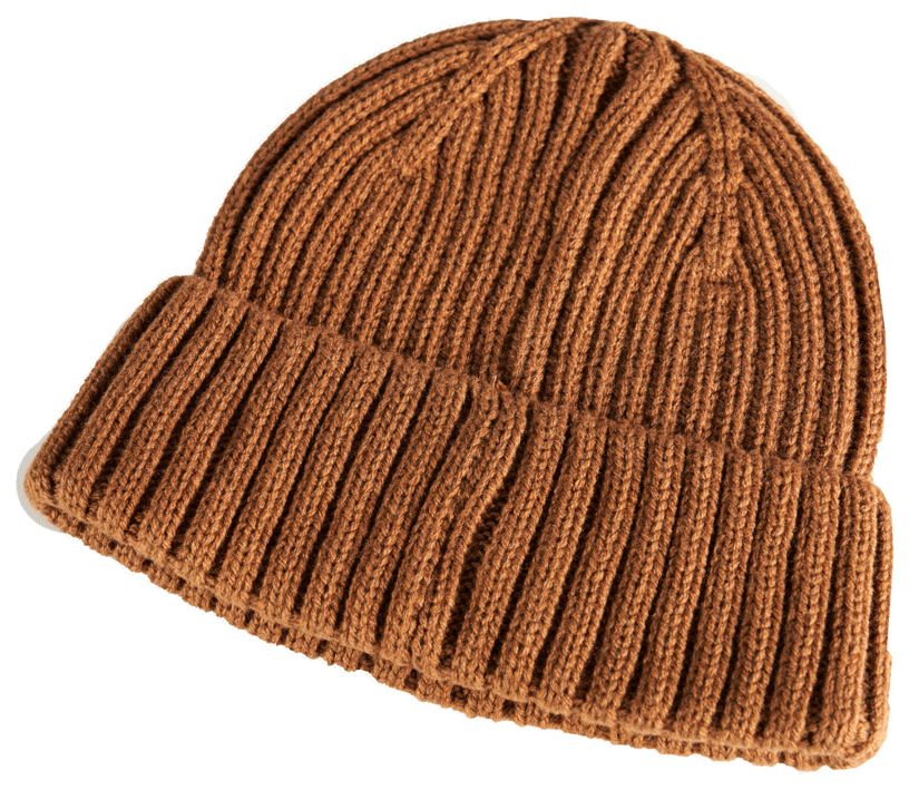 Strickmütze CUSTOMIZED Nussbraun