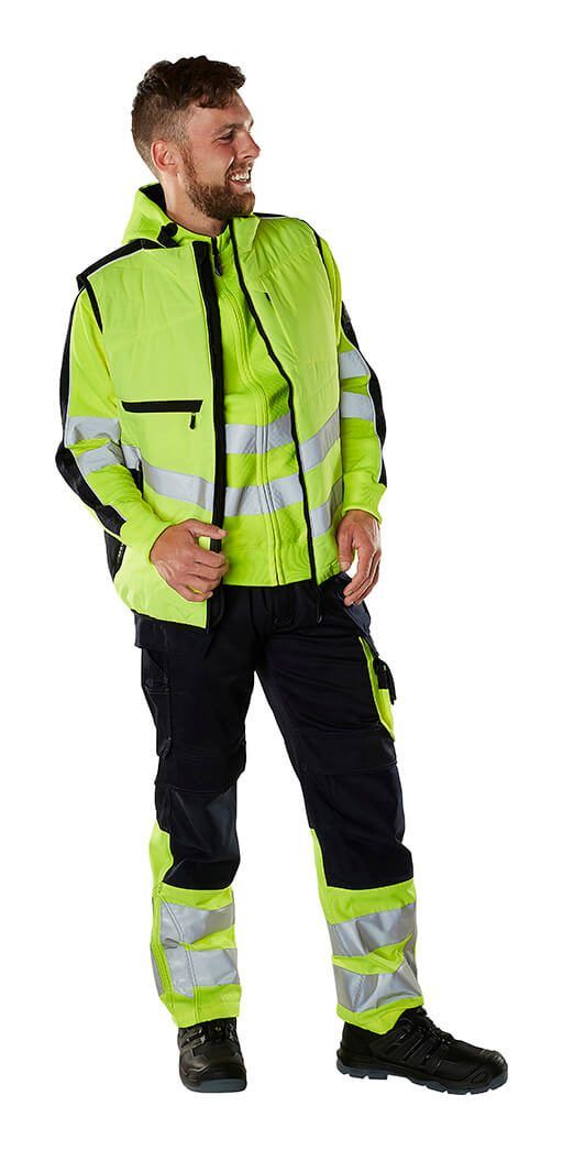 Hose mit Hängetaschen SAFE SUPREME schwarzblau/hi-vis gelb