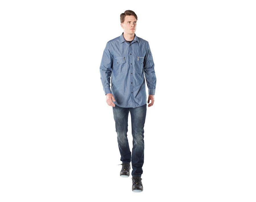 Hemd CROSSOVER gewaschener dunkler denim