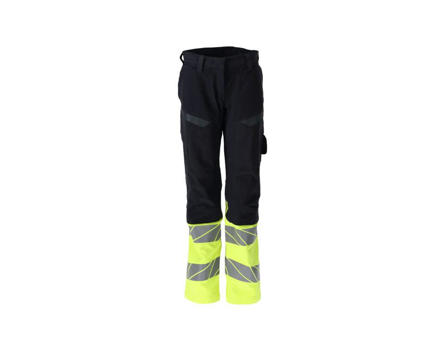 Hose mit Knietaschen ACCELERATE MULTISAFE schwarzblau/hi-vis gelb