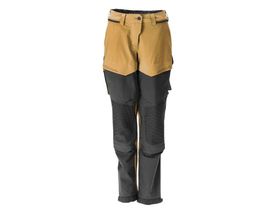 Hose mit Knietaschen CUSTOMIZED nussbraun/schwarz