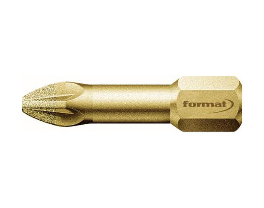 Bit für Kreuzschlitzschrauben PZ 1/4¿, ähnlich DIN 3126 C 6,3 Diamant