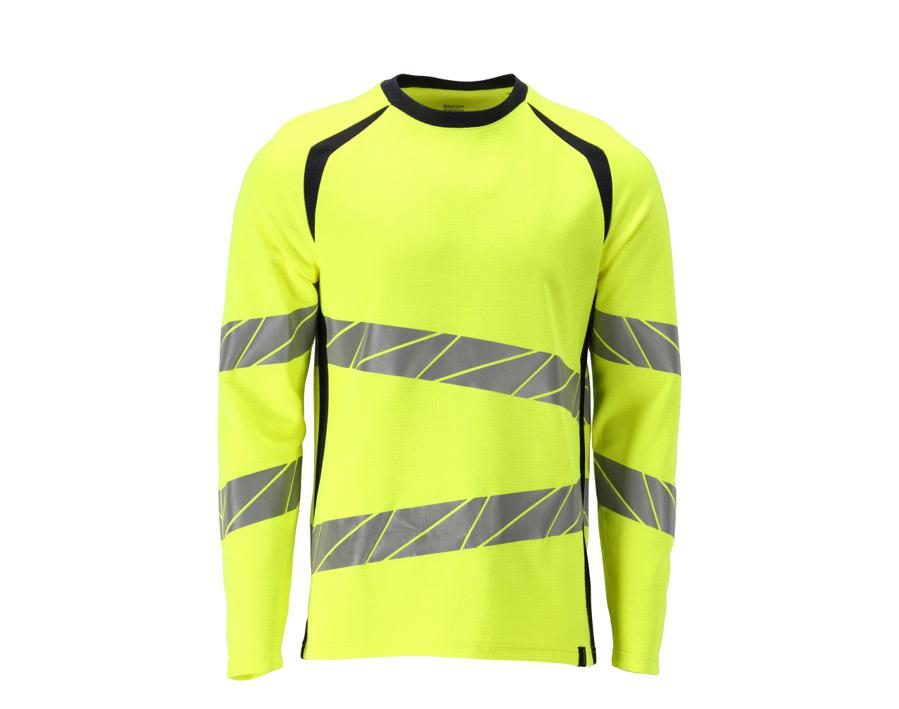 T-Shirt, Langarm ACCELERATE MULTISAFE hi-vis gelb/schwarzblau