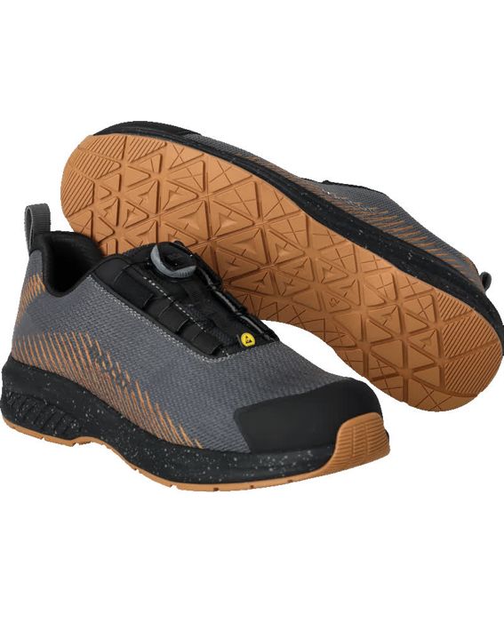Sicherheitshalbschuh FOOTWEAR CUSTOMIZED Anthrazitgrau/nussbraun