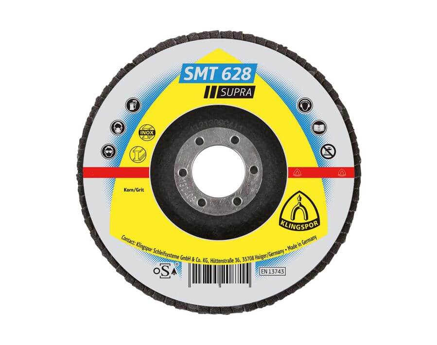 Fächerschleifscheibe SMT 628 SUPRA, Ø 125 mm, gerade