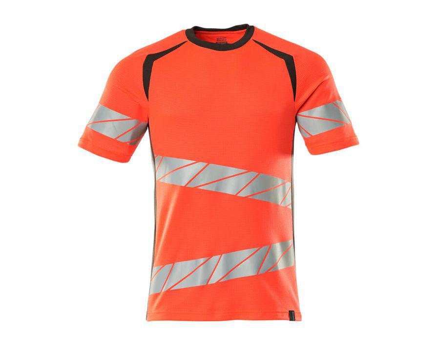 T-Shirt ACCELERATE SAFE hi-vis rot/dunkelanthrazit