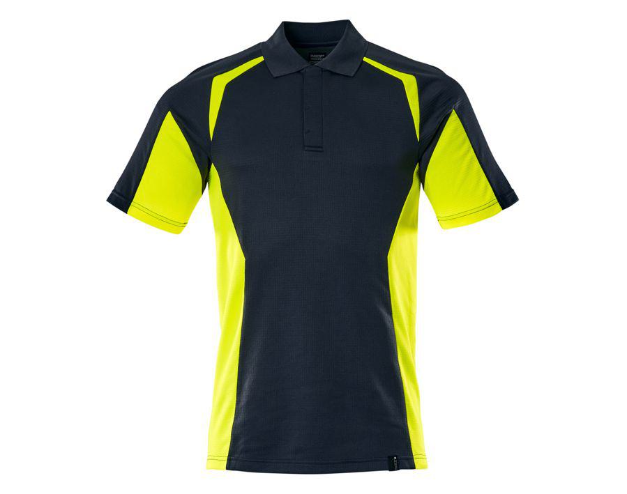 Polo-Shirt ACCELERATE SAFE schwarzblau/hi-vis gelb