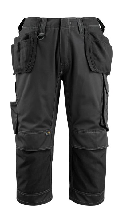 Dreiviertel-Hose mit Hängetaschen UNIQUE schwarz