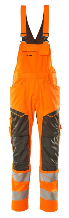 Latzhose mit Knietaschen ACCELERATE SAFE hi-vis orange/dunkelanthrazit