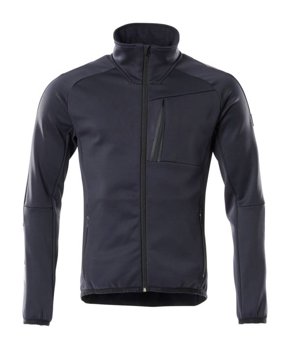 Fleecepullover mit Reißverschluss UNIQUE schwarzblau