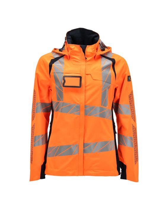 Hard Shell Jacke ACCELERATE SAFE hi-vis orange/schwarzblau