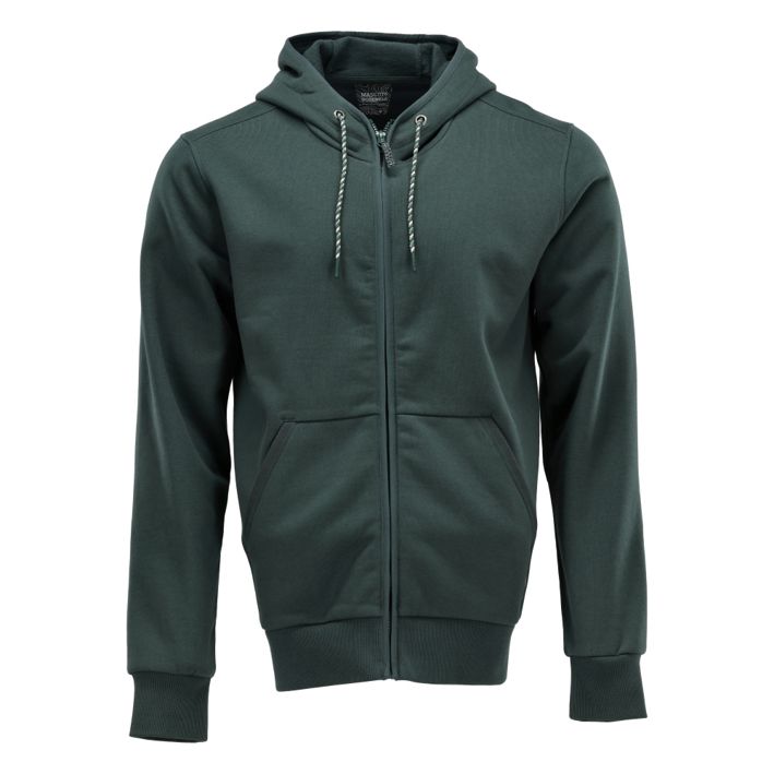 Kapuzensweatshirt mit Reißverschluss CUSTOMIZED waldgrün