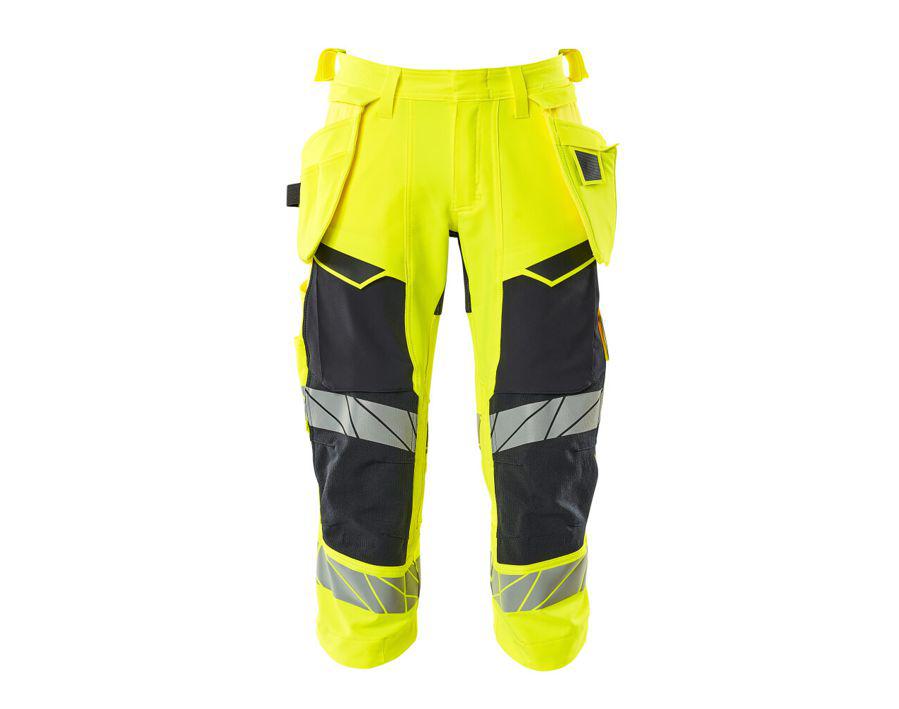 Dreiviertel-Hose mit Hängetaschen ACCELERATE SAFE hi-vis gelb/schwarzblau