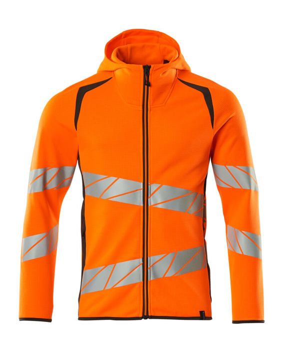 Kapuzensweatshirt mit Reißverschluss ACCELERATE SAFE hi-vis orange/dunkelanthrazit