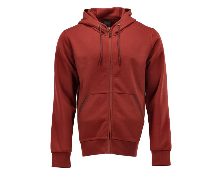 Kapuzensweatshirt mit Reißverschluss CUSTOMIZED Herbstrot